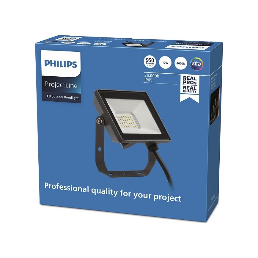 Philips - LED Vonkajší reflektor PROJECTLINE LED/10W/230V IP65 4000K