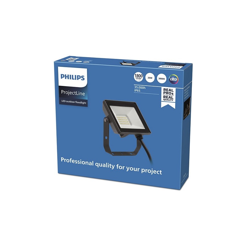 Philips - LED Vonkajší reflektor PROJECTLINE LED/20W/230V IP65 3000K