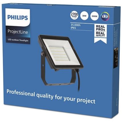 Philips - LED Vonkajší reflektor PROJECTLINE LED/30W/230V IP65 3000K