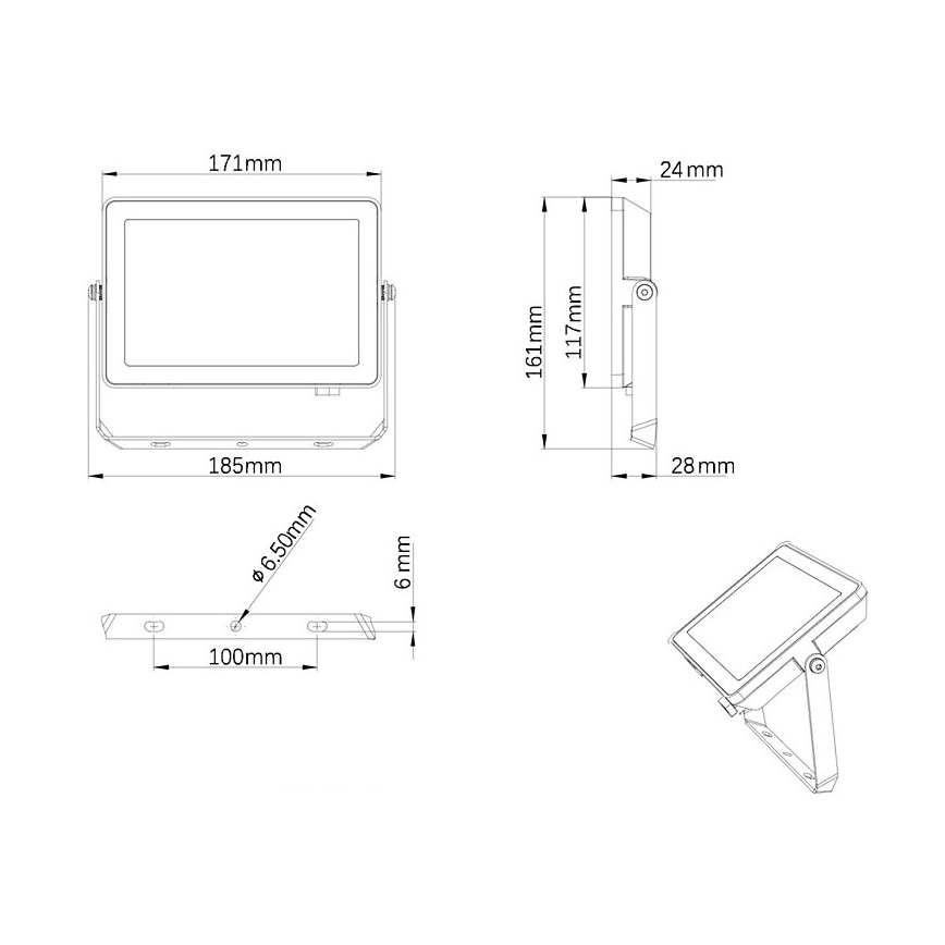 Philips - LED Vonkajší reflektor PROJECTLINE LED/30W/230V IP65 3000K