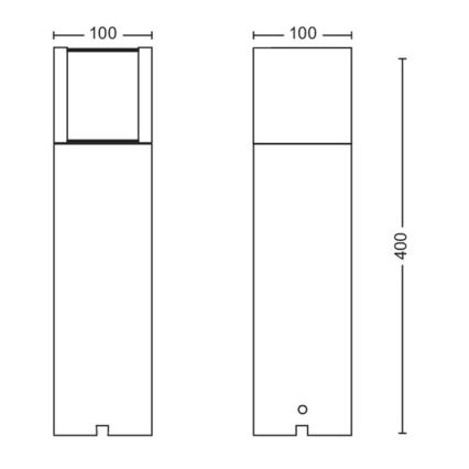 Philips - LED Vonkajšia lampa LED/6W/12V 4000K IP44