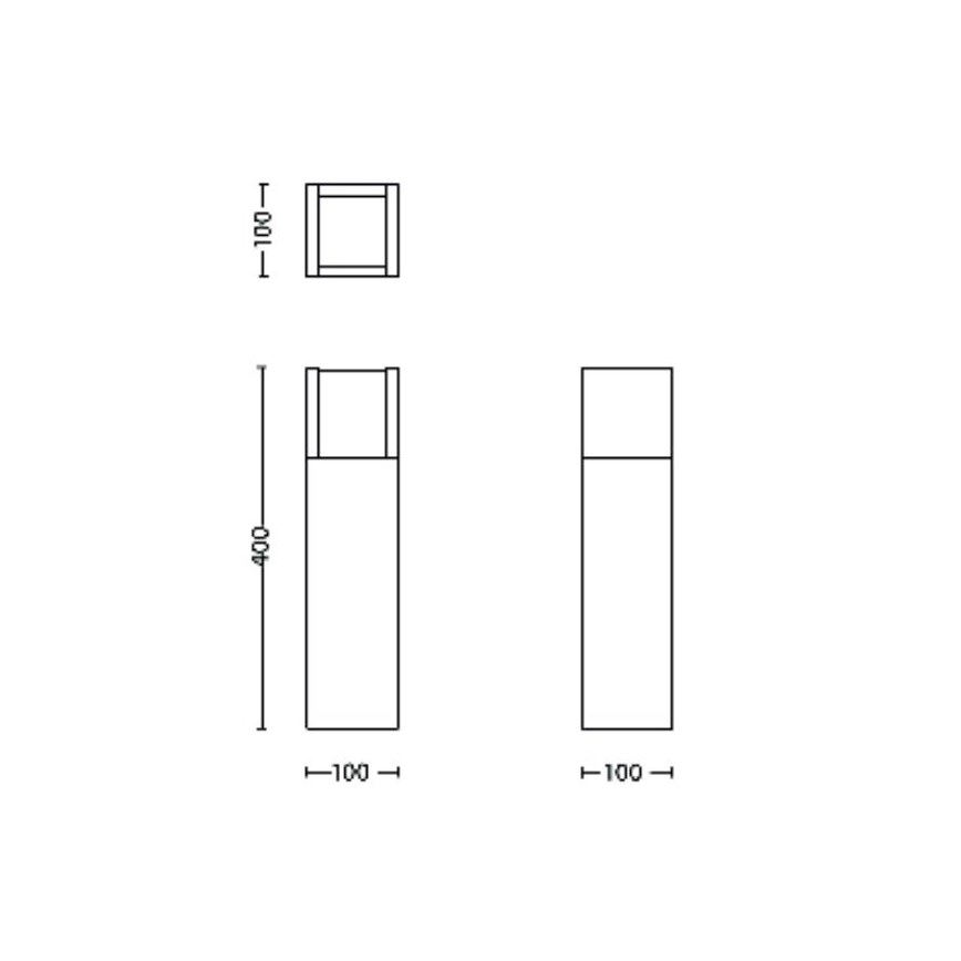 Philips - LED Vonkajšia lampa ARBOUR LED/3,8W/230V 40 cm 2700K IP44