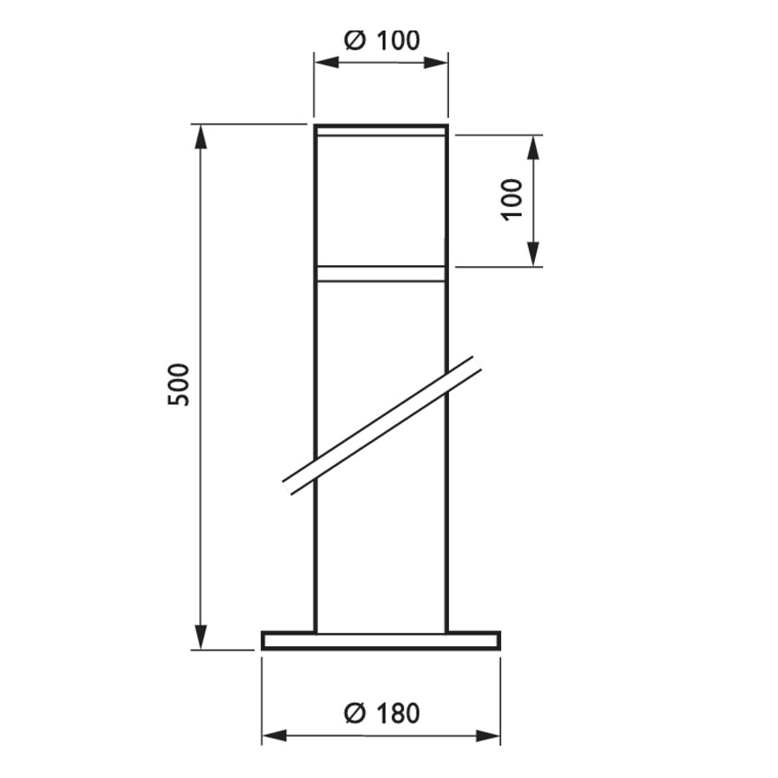 Philips - Vonkajšia lampa BOLLARD LED/8W/230V IP65