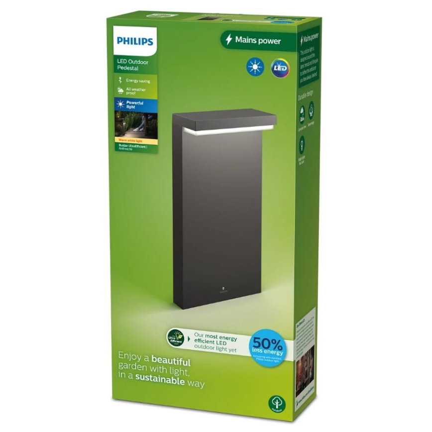 Philips - LED Vonkajšia lampa BUSTAN LED/3,8W/230V 2700K 40 cm IP44