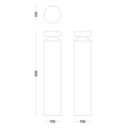 Philips - LED Vonkajšia lampa LAVEN LED/6W/230V 2700K IP44