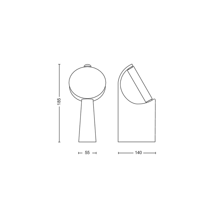 Philips - LED Vonkajšia lampa LED/7W/230V 2700K IP44