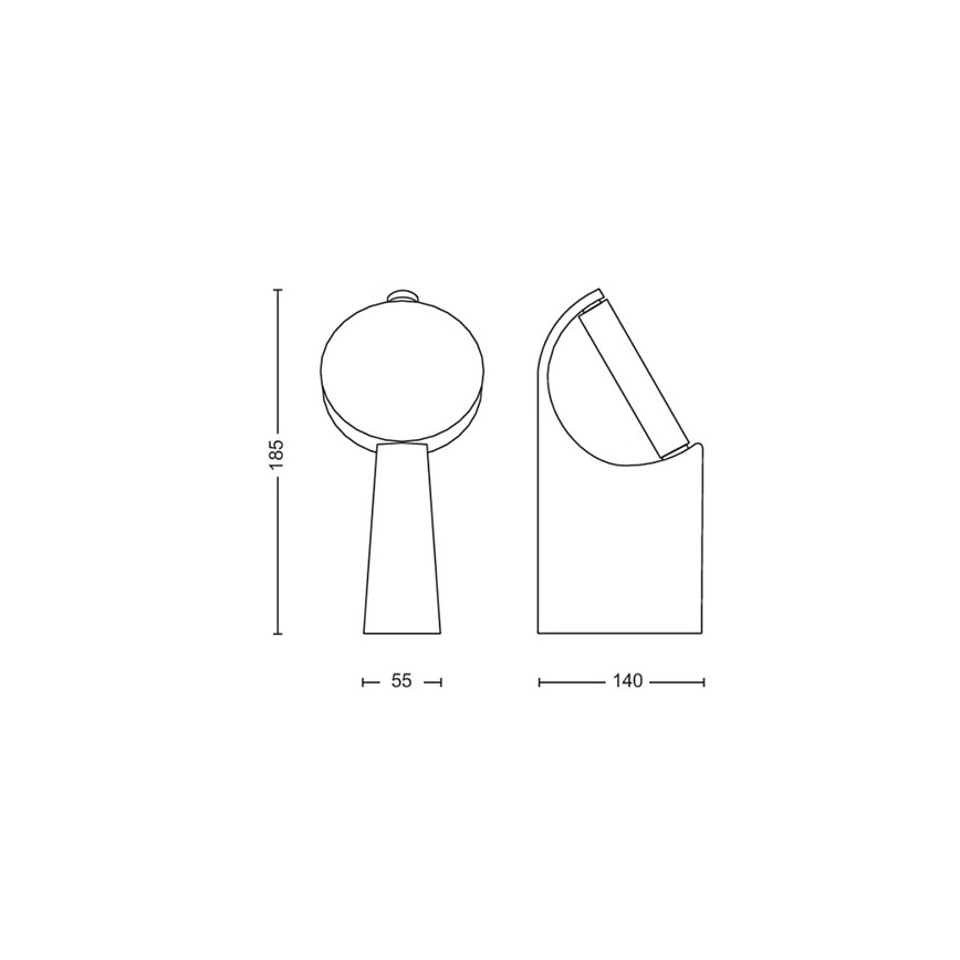Philips - LED Vonkajšia lampa LED/7W/230V 4000K IP44