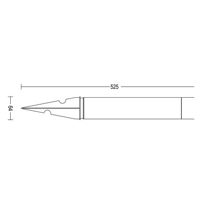 Philips - LED Vonkajšia lampa PUREX LED/1,5W/24V IP44