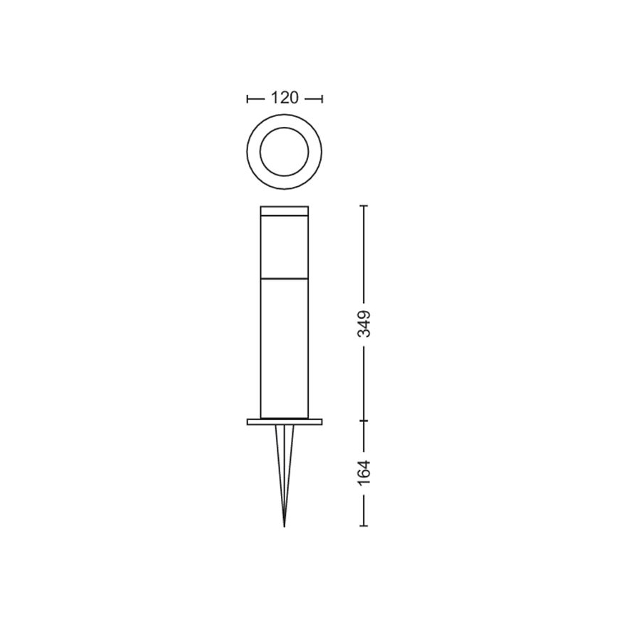 Philips - LED Vonkajšia lampa GARDENLINK LED/6W/12V 4000K IP44