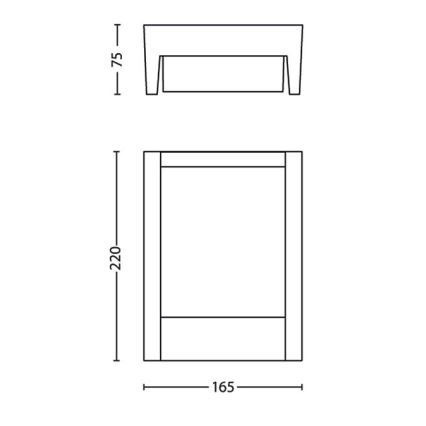 Philips - LED Vonkajšie nástenné svietidlo LED/3,8W/230V 3000K IP44