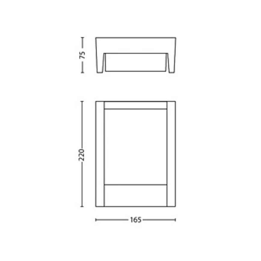 Philips - LED Vonkajšie nástenné svietidlo ARBOUR LED/3,8W/230V 2700K IP44