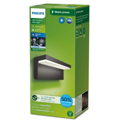 Philips - LED Vonkajšie nástenné svietidlo BUSTAN LED/3,8W/230V 4000K IP44