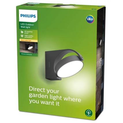 Philips - LED Vonkajšie nástenné svietidlo LED/7W/230V 2700K IP44