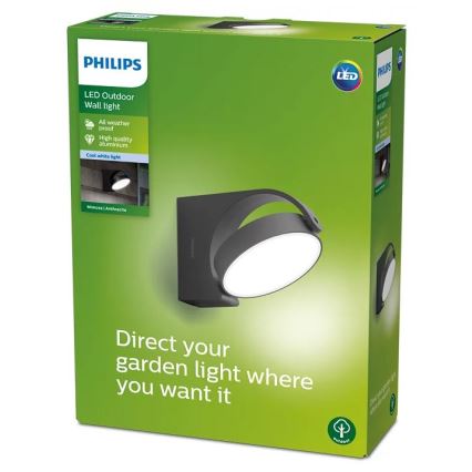 Philips - LED Vonkajšie nástenné svietidlo LED/7W/230V 4000K IP44