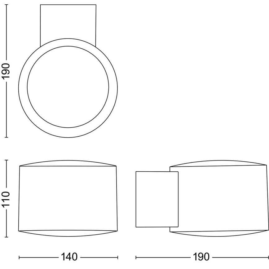Philips - LED Vonkajšie nástenné svietidlo OTIS LED/4,3W/230V 2700K IP44