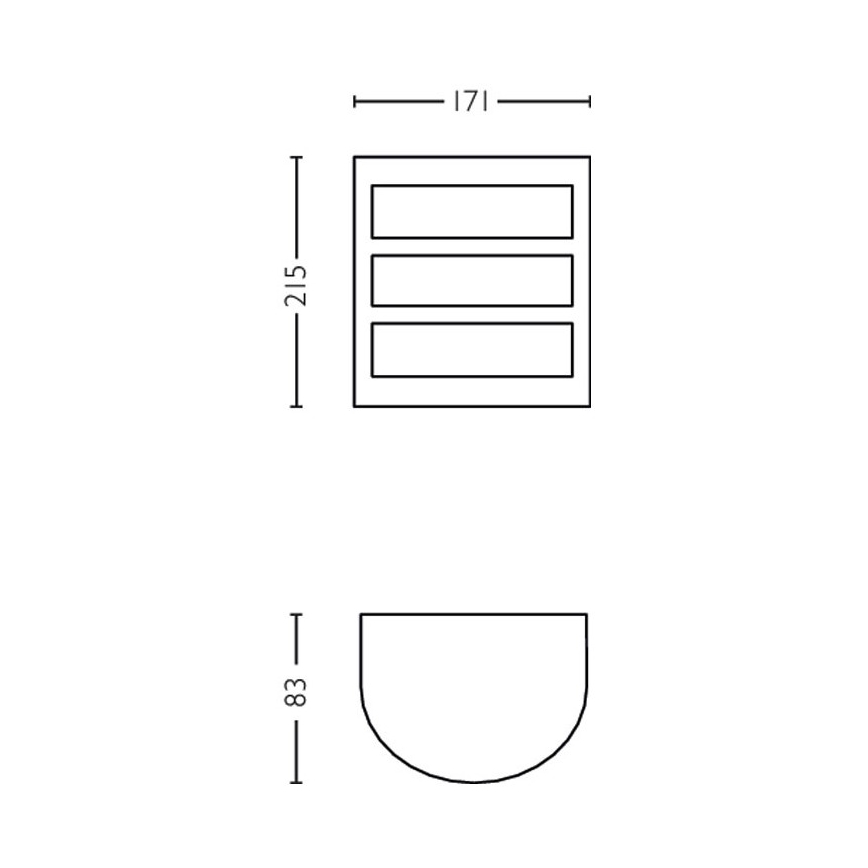 Philips - LED Vonkajšie nástenné svietidlo LED/6W/230V 4000K IP44