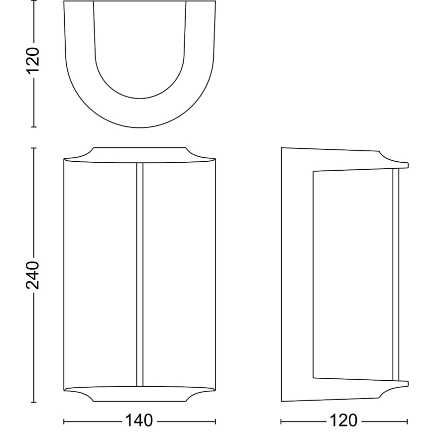 Philips - LED Vonkajšie nástenné svietidlo REESE LED/4,3W/230V 2700K IP44