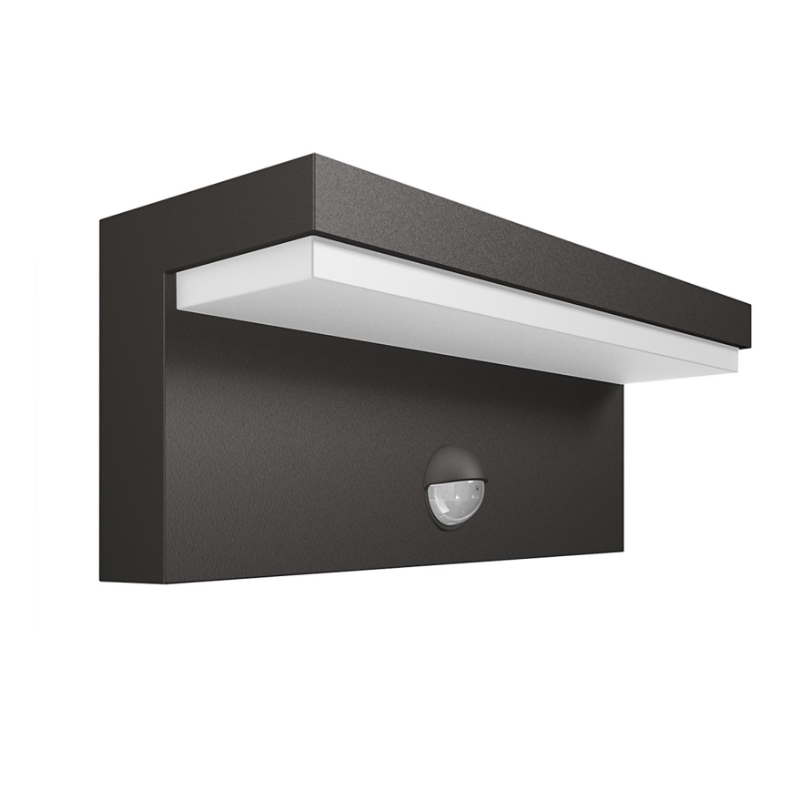 Philips - LED Vonkajšie nástenné svietidlo so senzorom 2xLED/4,5W/230V 4000K IP44