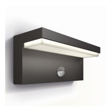 Philips - LED Vonkajšie nástenné svietidlo so senzorom BUSTAN LED/3,8W/230V 2700K IP44