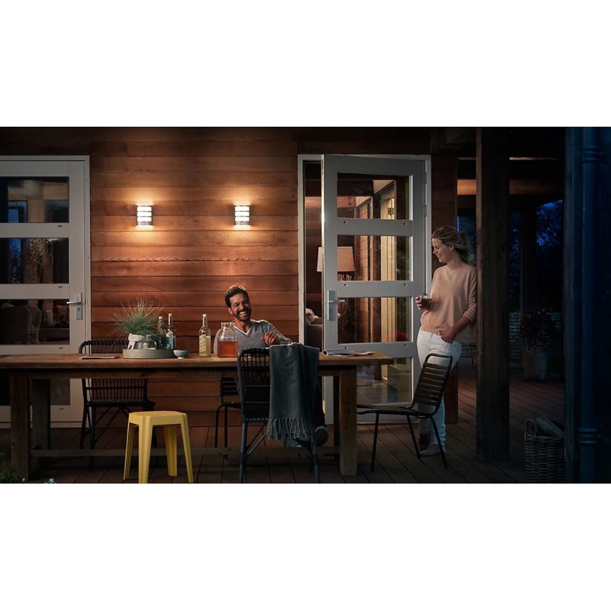 Philips - LED Vonkajšie nástenné svietidlo so senzorom PYTHON LED/3,8W/230V IP44