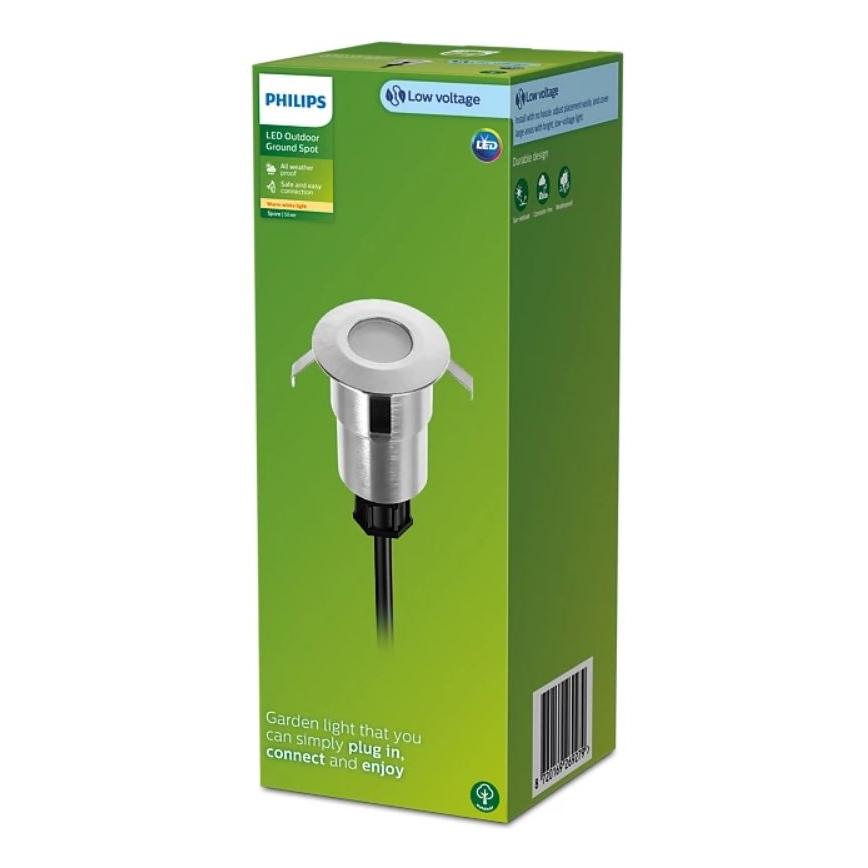 Philips - LED Vonkajšie zápustné svietidlo SPORE LED/1W/24V IP67