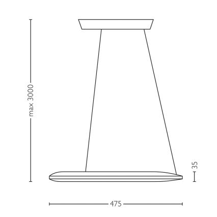 Philips Lirio 40756/93/LI - LED Závesné svietidlo ECLIPTIC LED/30W/230V