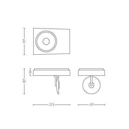 Philips Lirio 57936/31/16 - LED Bodové svietidlo CIRCULIS 1xLED/15W/230V