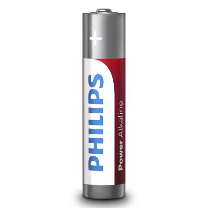 Philips LR03P12W/10 - 12 ks Alkalická batéria AAA POWER ALKALINE 1,5V 1150mAh