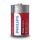 Philips LR20P2B/10 - 2 ks Alkalická batéria D POWER ALKALINE 1,5V 14500mAh