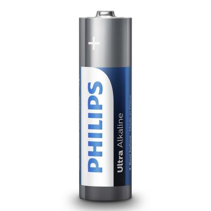 Philips LR6E4B/10 - 4 ks Alkalická batéria AA ULTRA ALKALINE 1,5V 2800mAh