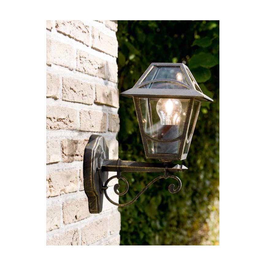 Philips Massive 15420/42/10 - Nástenné svietidlo BABYLON 1xE27/60W zlatá platina