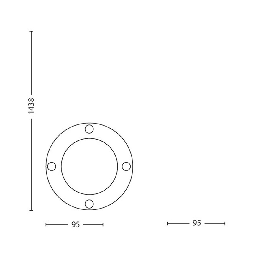 Philips Massive 17412/30/10 - LED vonkajšie svietidlo - zápich 1xGU10/5W/230V