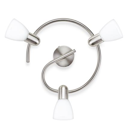Philips 50233/17/E7 - Bodové stropné a nástenné svietidlo ESSENTIALS BURLAP 3xE27/40W/230V