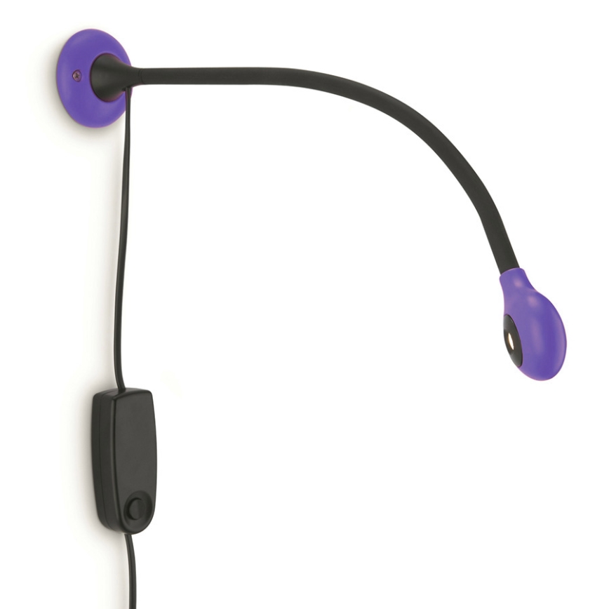 Philips Massive 66713/96/10 - LED Stolní lampa 1x2,5W LED fialová