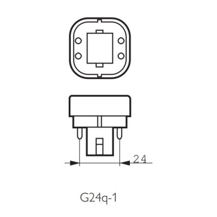 Philips MASTER PL-C 13W/840/4P - Úsporná zářivka G24q/13W/95V