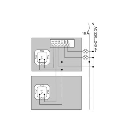 Philips - Modul nástenného 2-tlačidlového vypínača Hue