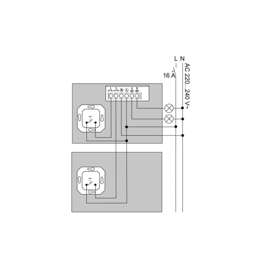 Philips - Modul nástenného 2-tlačidlového vypínača Hue