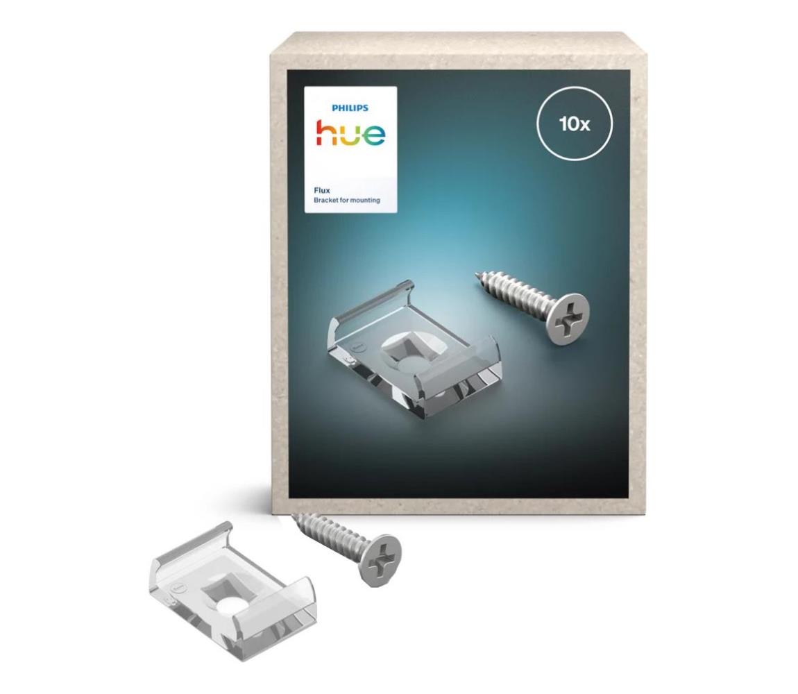 Philips - Montážný držiak pre LED pás FLUX 10 ks 872110304403700