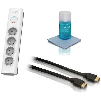Philips Phil-TVSET01/60 - TV set - prepäťová ochrana, HDMI kábel a sada na čistenie