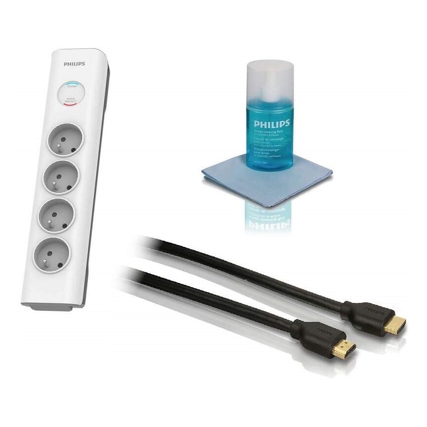 Philips Phil-TVSET01/60 - TV set - prepäťová ochrana, HDMI kábel a sada na čistenie