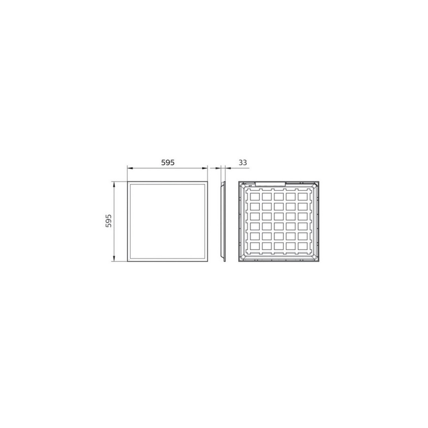 Philips Pila - LED panel do podhľadu LED/40W/230V 60x60 cm UGR19