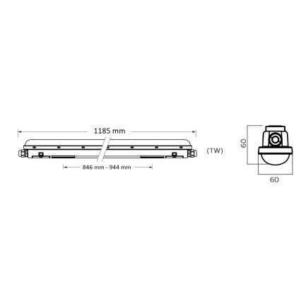 Philips Pila - LED technické žiarivkové svietidlo LED/40W/230V 120 cm IP65