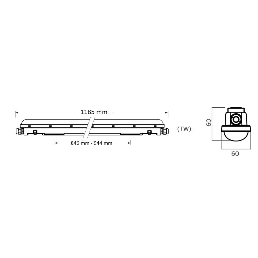 Philips Pila - LED technické žiarivkové svietidlo LED/40W/230V 120 cm IP65