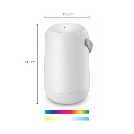 Philips - LED RGBW Stmievateľná prenosná dotyková stolová lampa SMART LED/13,5W/3,6V 2200-6500K Wi-Fi 1800 mAh