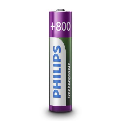 Philips R03B2A80/10 - 2 ks Nabíjacie batérie AAA MULTILIFE NiMH/1,2V/800 mAh