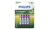 Philips R03B4A70/10 - 4 ks Nabíjacie batérie AAA MULTILIFE NiMH/1,2V/700 mAh