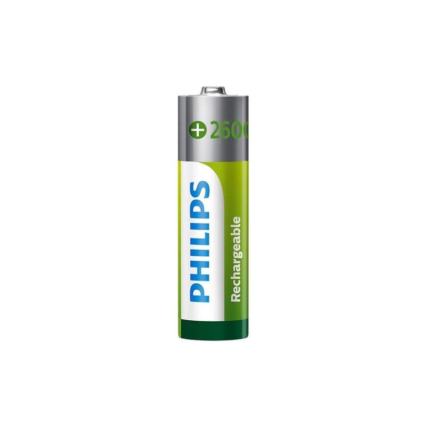 Philips R6B2A260/10 - 2 ks Nabíjateľné batérie AA MULTILIFE NiMH/1,2V/2600 mAh