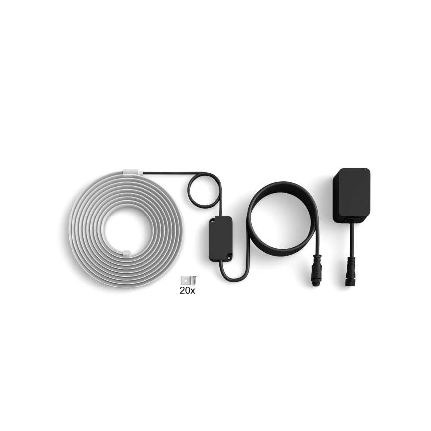 Philips - RGBW stmievateľný vonkajší LED pás Hue FLUX 5m LED/30W/230V 2200-6500K IP67 + pohybový senzor