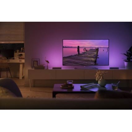 Philips 78202/1E/P7  - SADA 2x LED RGB Stmievateľná stolná lampa HUE WHITE AND COLOR AMBIANCE LED/6W/230V biela