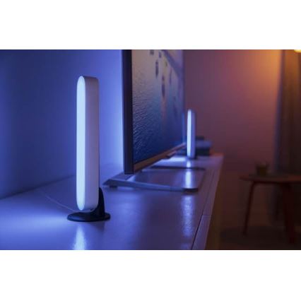 Philips - SADA 2x LED RGB Stmievateľná stolná lampa Hue PLAY LED/6W/230V biela